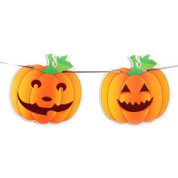 Растяжка бумажная "Helloween - Злые тыквы" 3 м