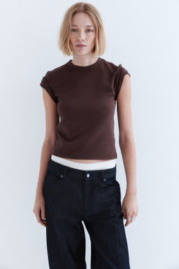 Camiseta ajustada de algod?n - H&m фото 6