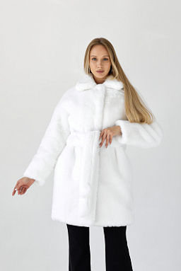 Шубка утеплённая 25005 (белый) - Kankan фото 4