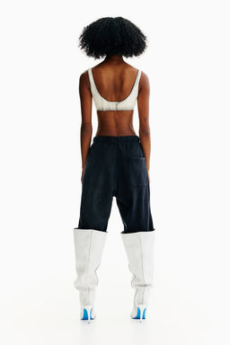 Top bustier cropped de piel - H&m фото 3