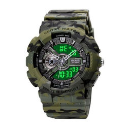 Часы наручные Skmei мужские электронные спортивные 1688green-camo