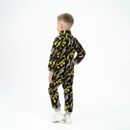 Комбинезон детский черный абстракция 279(ш) (122, 64)