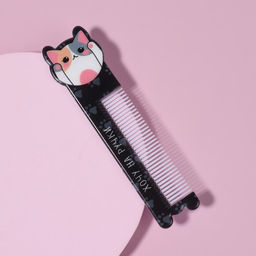 Расчёска «КОТЯ», с ручкой, фигурная, 14.7×3.7(±1) см
