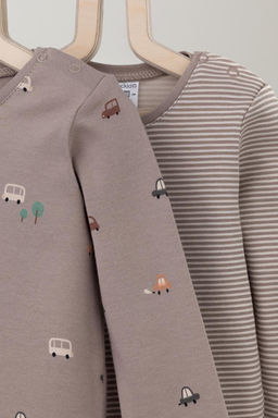 Crockid _ К 6342-2уп/быстрые машинки,полоска набор полукомбинезон (боди) яс фото 3