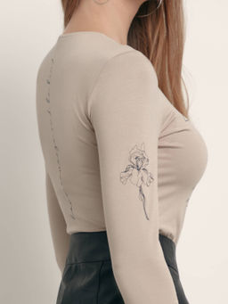 CONTE Боди из вискозы с тату-рисунками Ego LBD 1585