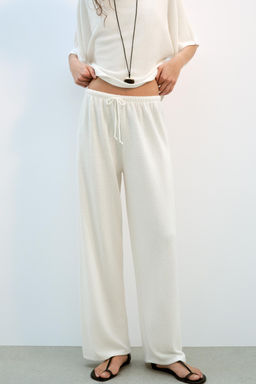 PANTAL?N R?STICO WIDE LEG / Crudo - Zara фото 2