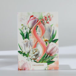 Подарочный набор, ежедневник А6 80 листов и термостакан 250 мл 8 марта: Расцветай от любви - Artfox фото 3