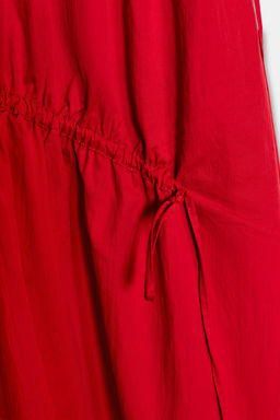 NYLON MIDI DRESS WITH TIES - Zara фото 10