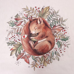 Постельное бельё 1.5-спальное Этель. Белочка, бязь