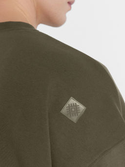 Свитшот мужской в цвете хаки с печатью т.полынь +печать 121868/1 - Mark formelle фото 6