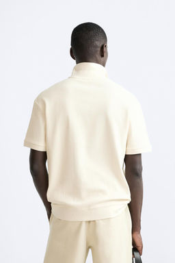 TEXTURED POLO SHIRT WITH RIBBED TRIMS - Zara фото 12