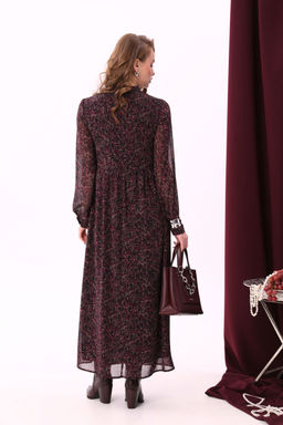 Платье NIKVA н801-2-Р винный леопард  фото 5