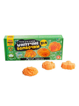 Набор для творчества "Шипучие бомбочки. Аромат персика" 3в1 (05711)