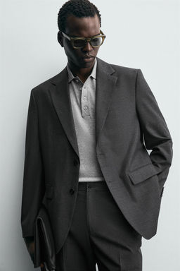 CHECK SUIT BLAZER - Zara фото 7