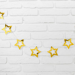 Цена за 2 шт. Гирлянда «Звёзды», 2.5 м, золотая