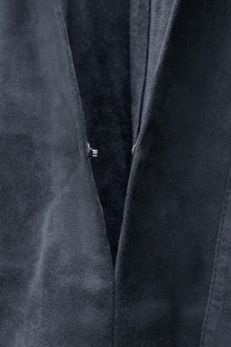LIMITED EDITION SUEDE LEATHER POCKET SHIRT - Zara фото 8