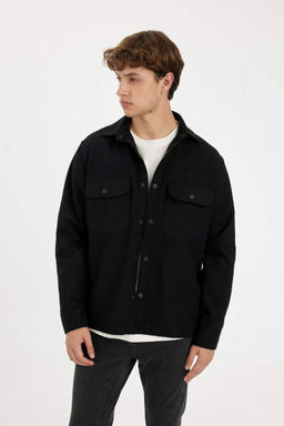 Рубашка с длинным рукавом Relax Fit - Defacto фото 3