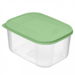 "Verona" Контейнер для продуктов пластмассовый "Botanica" 0,85л, 15,5х11,7х7,8см, прямоугольный, гибкая крышка, зеленый, подходит для СВЧ (Россия)