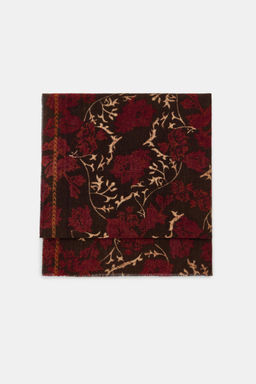 FLORAL PRINT SCARF - Zara фото 5