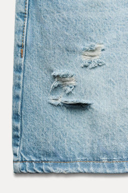 Z1975 RIPPED DENIM SHORTS - Zara фото 9