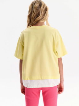 PELICAN, футболка для девочек, Ванильный  фото 4