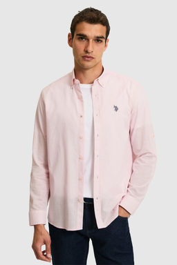 Erkek A__k Pembe Uzun Kollu Basic G_mlek