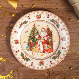 ТАРЕЛКА ЗАКУСОЧНАЯ LEFARD ДЕД МОРОЗ 20,5 СМ  фото 7