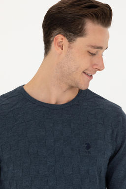 Мужской темно-синий базовый свитер Неожиданная скидка в корзине - U.s. polo assn фото 9