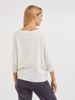 джемпер женский базовый силуэта летучая мышь - Glenfield фото 4