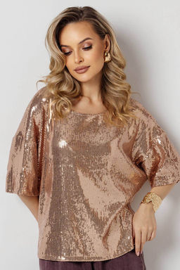 Блузка женская БЛЕСК110/01/Блеск, золото. Новый год - Rise фото 3