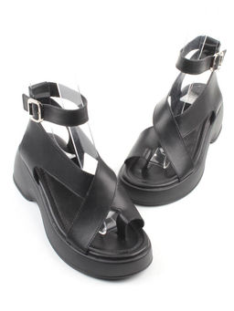 08-XT148-011 BLACK Босоножки женские (натуральная кожа)