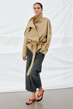 JEANS ZW COLLECTION CULOTTE TIRO MEDIO RAYAS / Negro - Zara фото 4