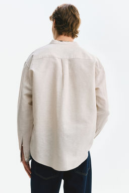 Camisa en mezcla de lino Relaxed Fit - H&m фото 8