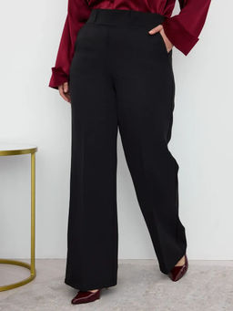 Брюки палаццо классические на резинке