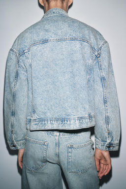 ZW COLLECTION DOUBLE-BREASTED DENIM JACKET - Zara фото 2