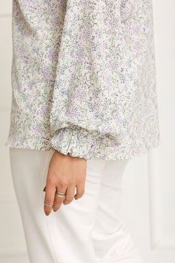 Блуза BegiModa 4087-Р Цветочный принт