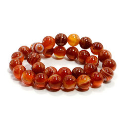 Браслет из камня Сердолик 6мм помогает находить людям свою вторую половинку и дарует счастье