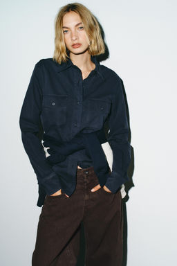 TRF BAGGY BARREL LOW-RISE JEANS