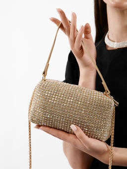 LACCOMA сумка ST016-1-золотой стразы