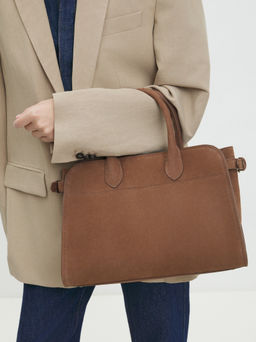 Женский тоут CALZETTI ASHLEY MEDIUM Артикул 4406305, бежево-коричневый фото 6