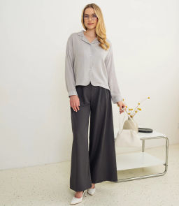 Рубашка #КТ9025 (3), светло-серый - Dommod фото 4