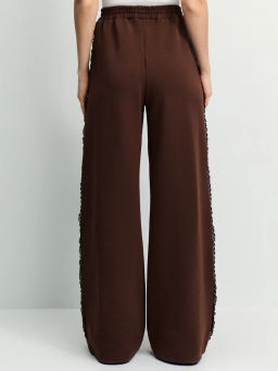 Широкие брюки из хлопка с кружевом / Zarina