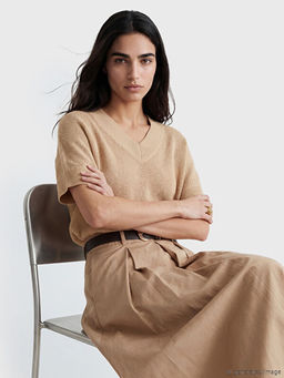 V Yaka Kad?n Triko Kazak