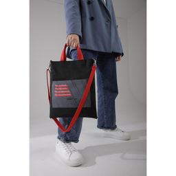 Сумка-шопер Не ... получается на магните с подкладкой, наружный карман, длинный ремень, цвет чёрный - Nazamok фото 9