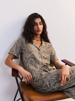 Вискозная блуза с принтом ZR2605012014-235 / Zarina