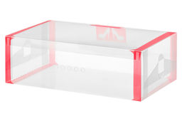 Набор 4 коробок для хранения женской обуви 30*18*10 см Красная кайма складные, с ручкой.. - El casa фото 5