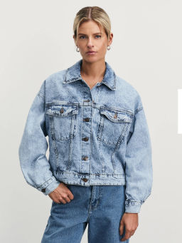 Джинсовая куртка на пуговицах / Zarina