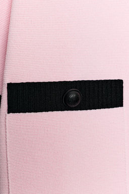 CHAQUETA COMBINADA PUNTO MANGA CORTA / Rosa - Zara фото 8