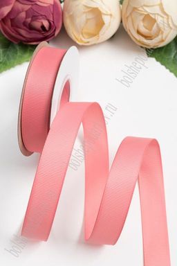 Лента репсовая 2 см*20 ярд "1 сорт" (SF-1723) розовая пенка №193
