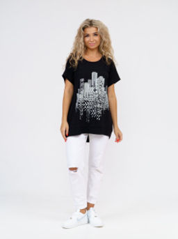 864 Футболка "Черный"